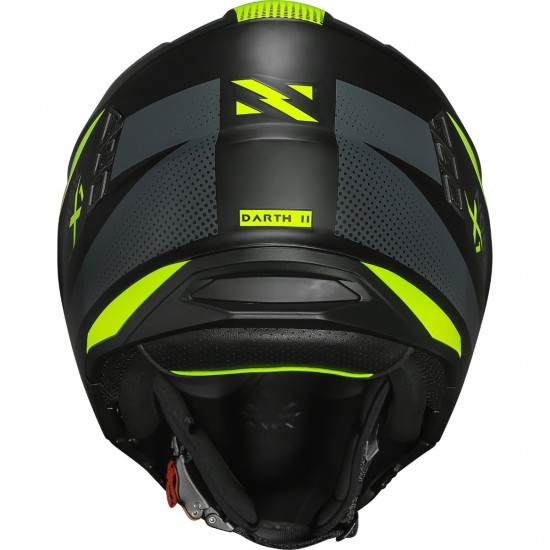 CAPACETE NORISK DARTH II X1 PRETO FOSCO COM AMARELO